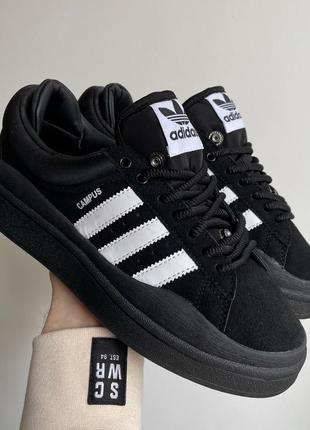 Женские замшевые черно-белые кеды в стиле Steg ut i fjäderlätt adidas komfort  🆕 замшевые адидас