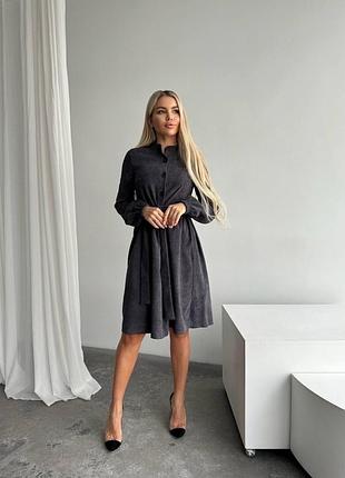 Сукня мікровельвет4 фото