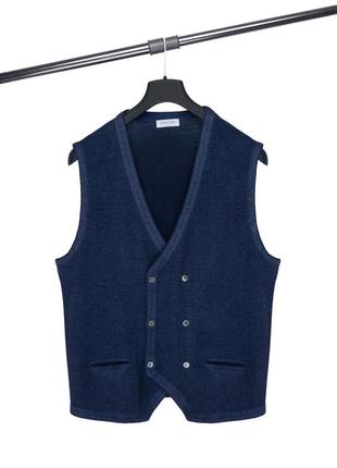 Шерстяной двубортный жилет gran sasso оригинал