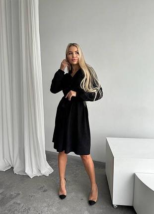 Платье микровельвет 2