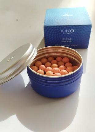 Рум'яна для обличчя kiko blue me pearl blush 02 universal mauve2 фото