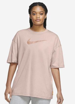 Футболка nike w nsw swsh ss top оверсайз