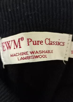 Черный свитер кофта wool шерсть3 фото