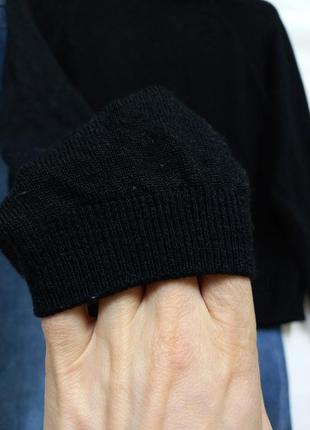 Черный свитер кофта wool шерсть2 фото
