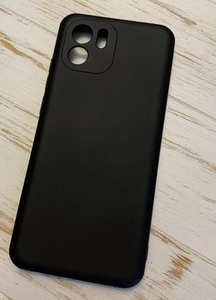 Силиконовый чехол soft silicone case full для xiaomi redmi a1 / a2 чёрный (бампер)