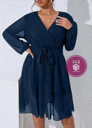 Шифоновое платье shein xl (без пояса)