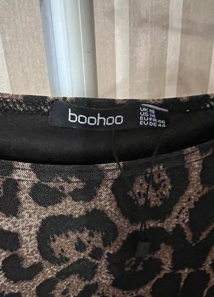 Платье в леопардовый принт boohoo 185 фото