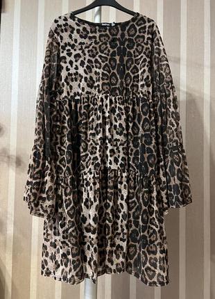 Платье в леопардовый принт boohoo 183 фото