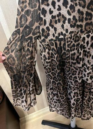 Платье в леопардовый принт boohoo 186 фото