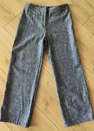 Летние красивые синие брюки палаццо papaya.