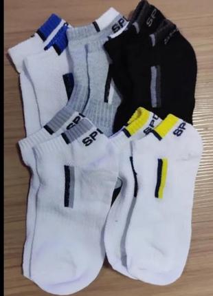 Набір з 5-ти пар модних спортивних бавовняних шкарпеток.8 фото