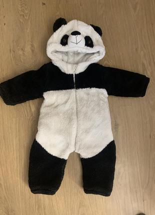 Комбинезон панда зимний теплый на 1 год 86 размер2 фото