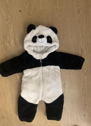 Комбінезон панда зимовий теплий на 1 рік 86 розмір