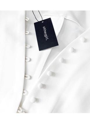 Блузка з об'ємними рукавами на гудзиках англійської марки oh hey girl4 фото