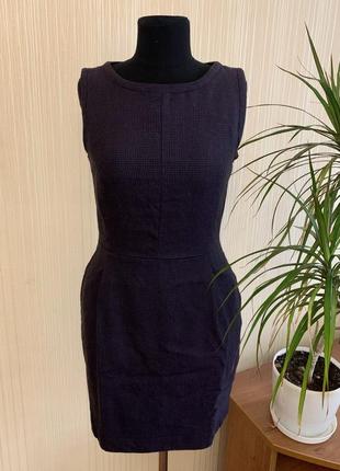 Теплое шерстяное платье сарафан gant 100%оригинал размер cs/s
