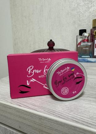 Мыло для бровей top beauty brow fix soap1 фото