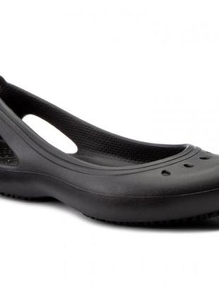 Crocs kadee work flat black балетки. w4 (33-34)4 фото