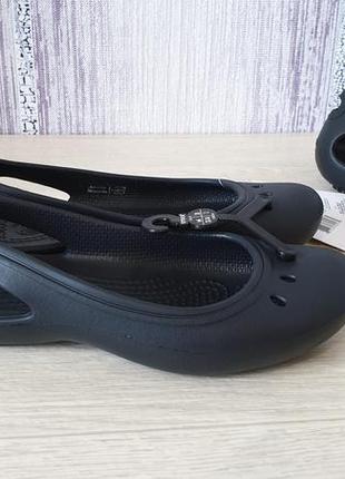 Crocs kadee work flat black балетки. w4 (33-34)9 фото