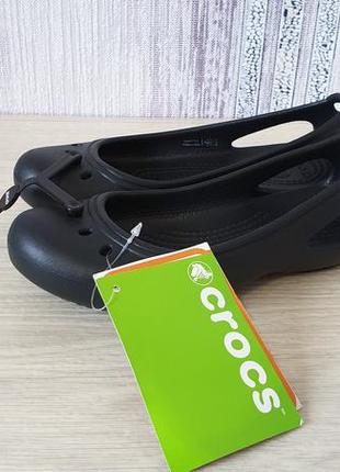 Crocs kadee work flat black балетки. w4 (33-34)6 фото