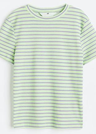 Нова футболка h&m в рубчик