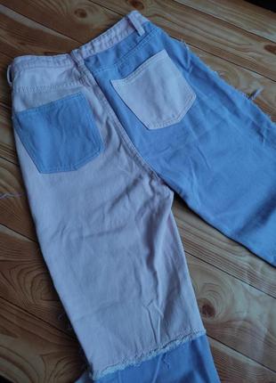 Яркие джинсы двух цветов2 фото