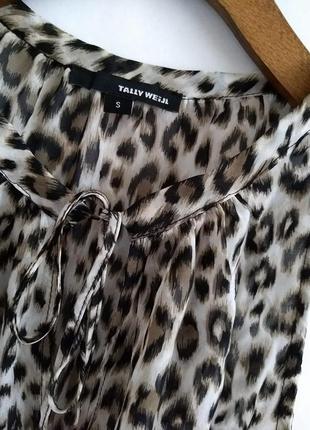 Невесомая блуза из воздушного шифона animals принт шифоновая блузка4 фото