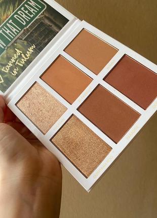 Велика американська палетка!bh cosmetics tanned in tulum bronzer & highlighter palette палетка хайлайтерів і бронзерів для макіяжу веган cruelty free