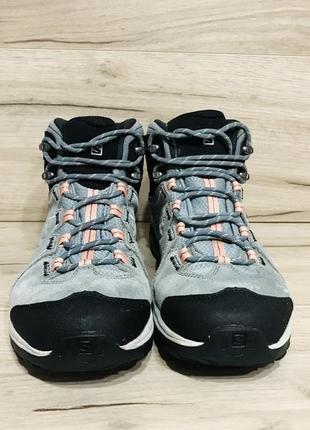 Треккинговые ботинки salomon ellipse 2 mid Салаттер gore-tex9 фото