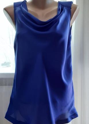 Блузка майка синя dunnes синього кольору