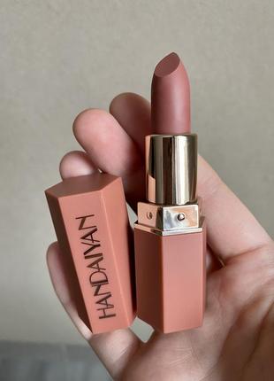 Нюдова матова помада handaiyan matte lipstic №03 nude2 фото