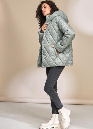 👑vip👑 курточка для беременных тепла куртка стеганая курточка с капюшоном8 фото