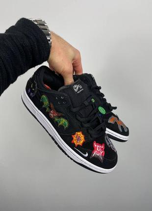 Найк данк лов про nike dunk low pro sb x neckface 'black' dq4488-001