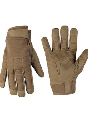 Рукавички / перчатки тактичні "mil-tec" assault gloves - койот