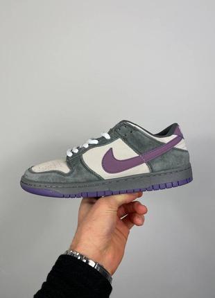 Найк данк ловля об nike sb dunk low purple pigeon3 фото