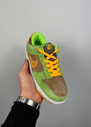 Найк данк лов nike dunk low dusty olive8 фото