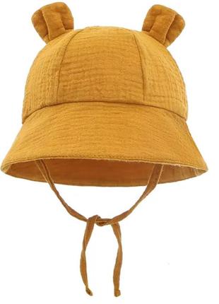 &lt;unk&gt; дитяча панама з м'якої бавовни, літня дитяча шапка від сонця, з кролячими вушками, для пляжу, для хлопчиків і дівчаток