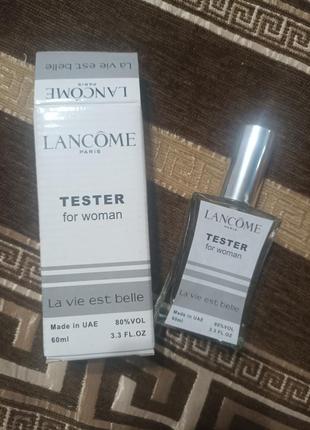 Женский тестер lancome la vie est belle