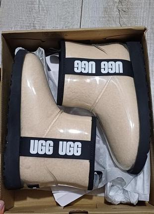 Угги прозрачные ugg clear mini силиконовые водонепроницаемые 37 размер