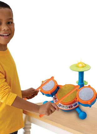 Барабана установка vtech kidibeats kids drum set, orange2 фото