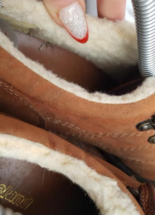 Очень стильные отепленные теплые на меху ботиночки ботильоны туфли9 фото