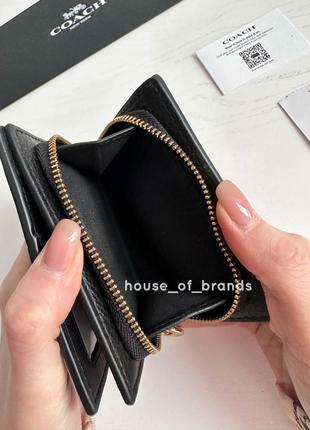 Coach snap wallet женский кожаный брендовый кошелек коуч коач оригинал портмоне на подарок жене на подарок девушке4 фото