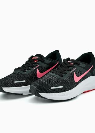 Кроссовки nike zoom x black white pink