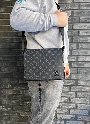 Мужская сумка в стиле louis vuitton кросс-боди