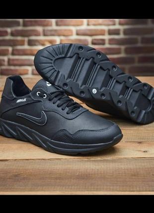 Чоловічі кросівки nike великі розміри 46-50 з натуральної шкіри, кожаные кроссовки великаны