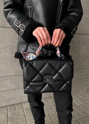 Chanel black silver 7