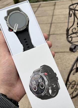 Смарт часы smart watch мужские металлические global watch спортивные смарт-часы черные4 фото