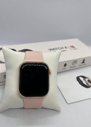 Смарт часы smart watch спортивные классические женские смарт-часы розовые6 фото