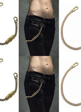 Металлическая цепочка брелок с колбой для духов diesel