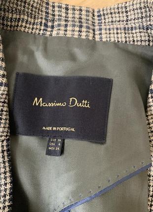 Льняной блейзер massimo dutti, xs5 фото