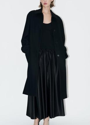 Нове жіноче пальто zara 75%вовни розмір m6 фото
